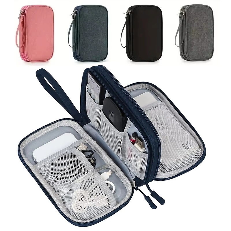 Tech Accessories Case - Водонепроницаемая сумка для хранения кабелей, портативный