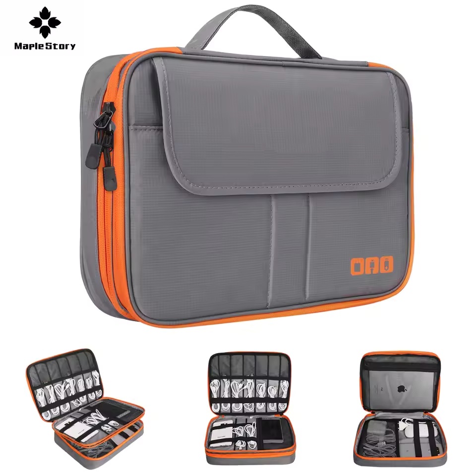 Tech Accessories Case - Дорожный двухслойный органайзер для цифровых устройств: