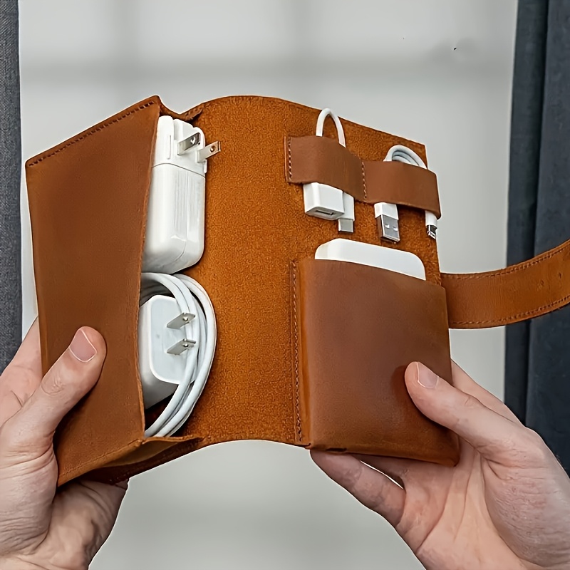1 шт. кожаный органайзер для э – обзор и цена Tech Accessories Travel Organizer Pouch